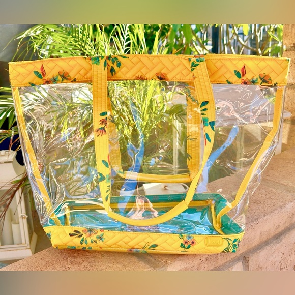 Lug Peekaboo Clearview Tote (Bouquet Yellow) NWOT - Picture 2 of 5